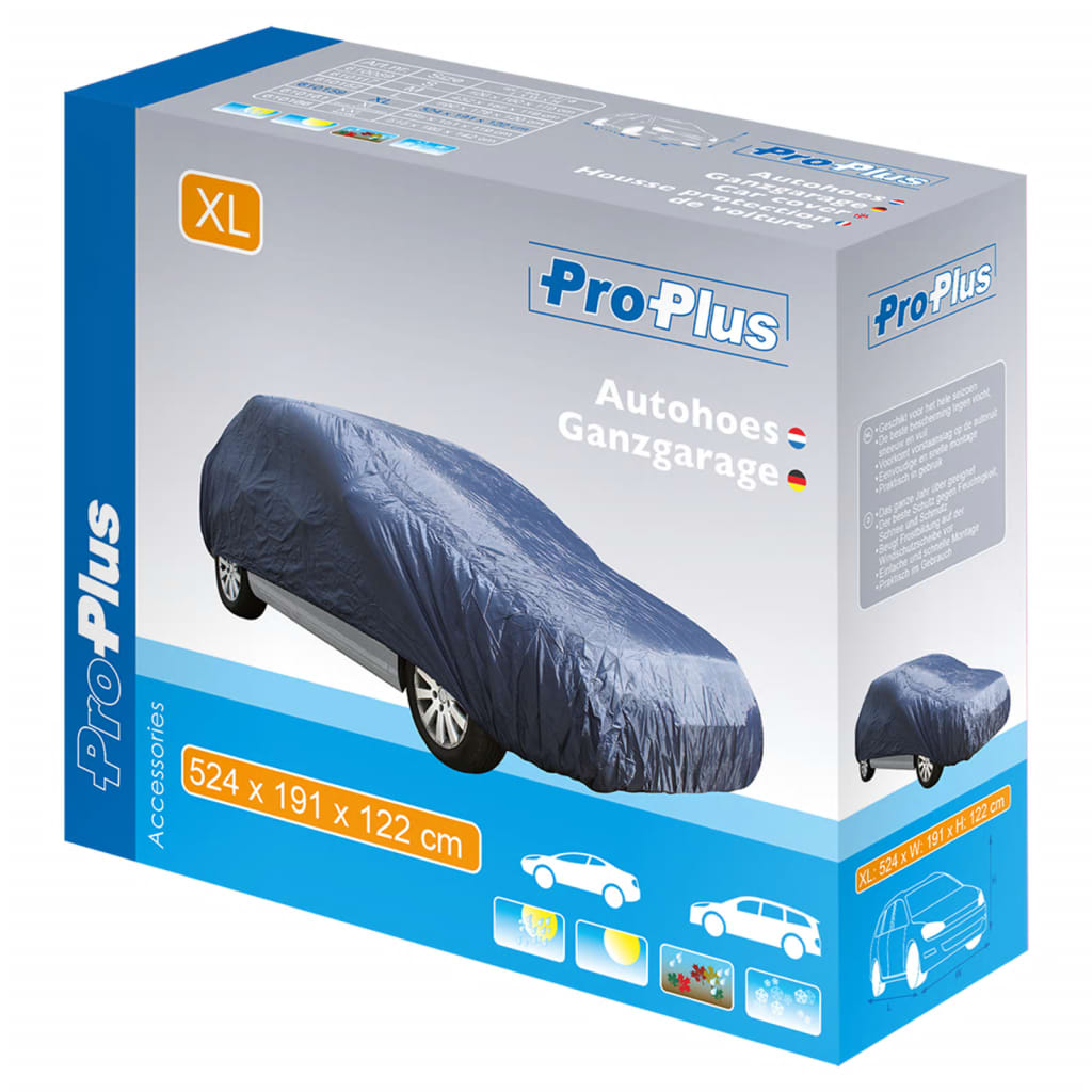 ProPlus Cobertura para carro XL 524x191x122 cm azul escuro