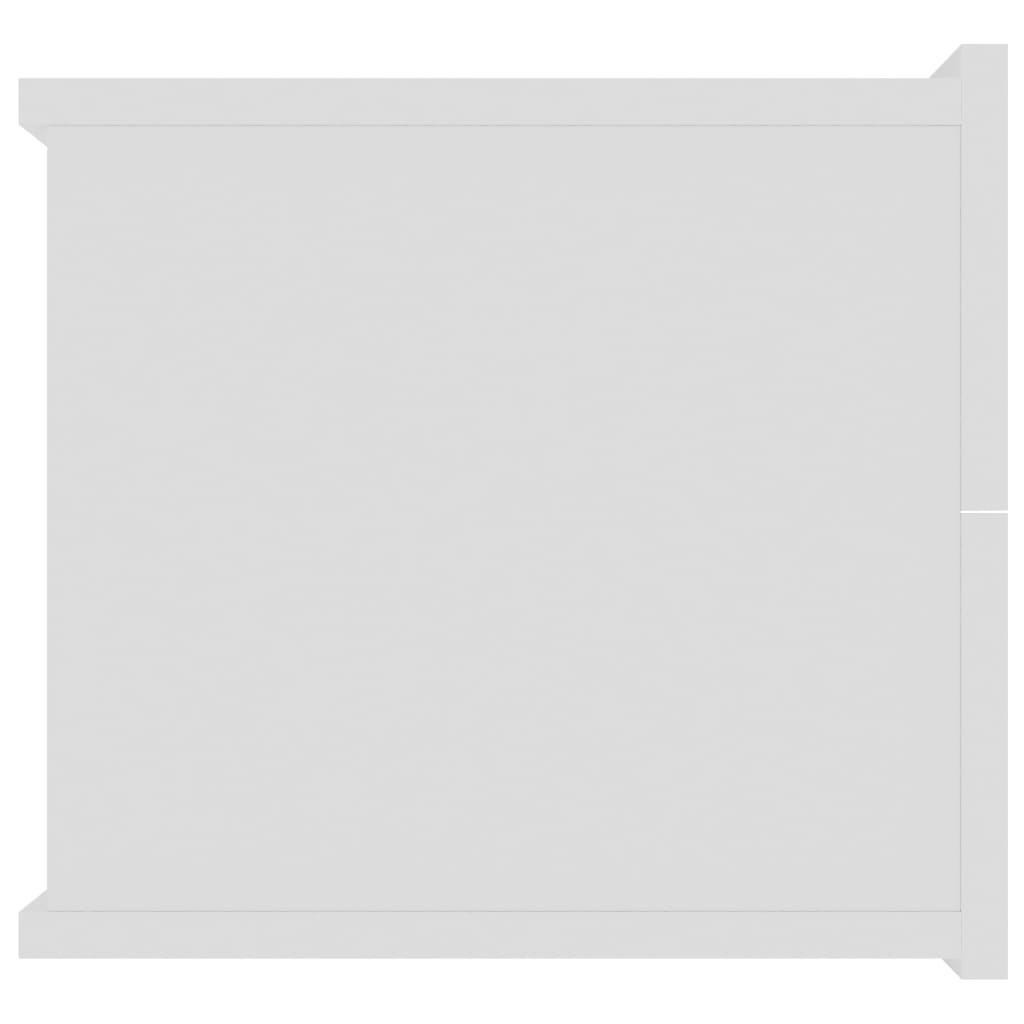 vidaXL Mesa de cabeceira 40x30x30 cm contraplacado branco