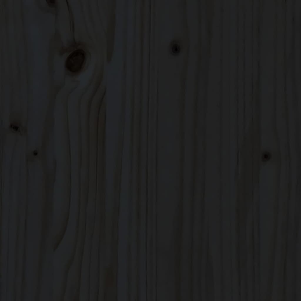 vidaXL Secretária 110x50x75 cm madeira de pinho maciça preto