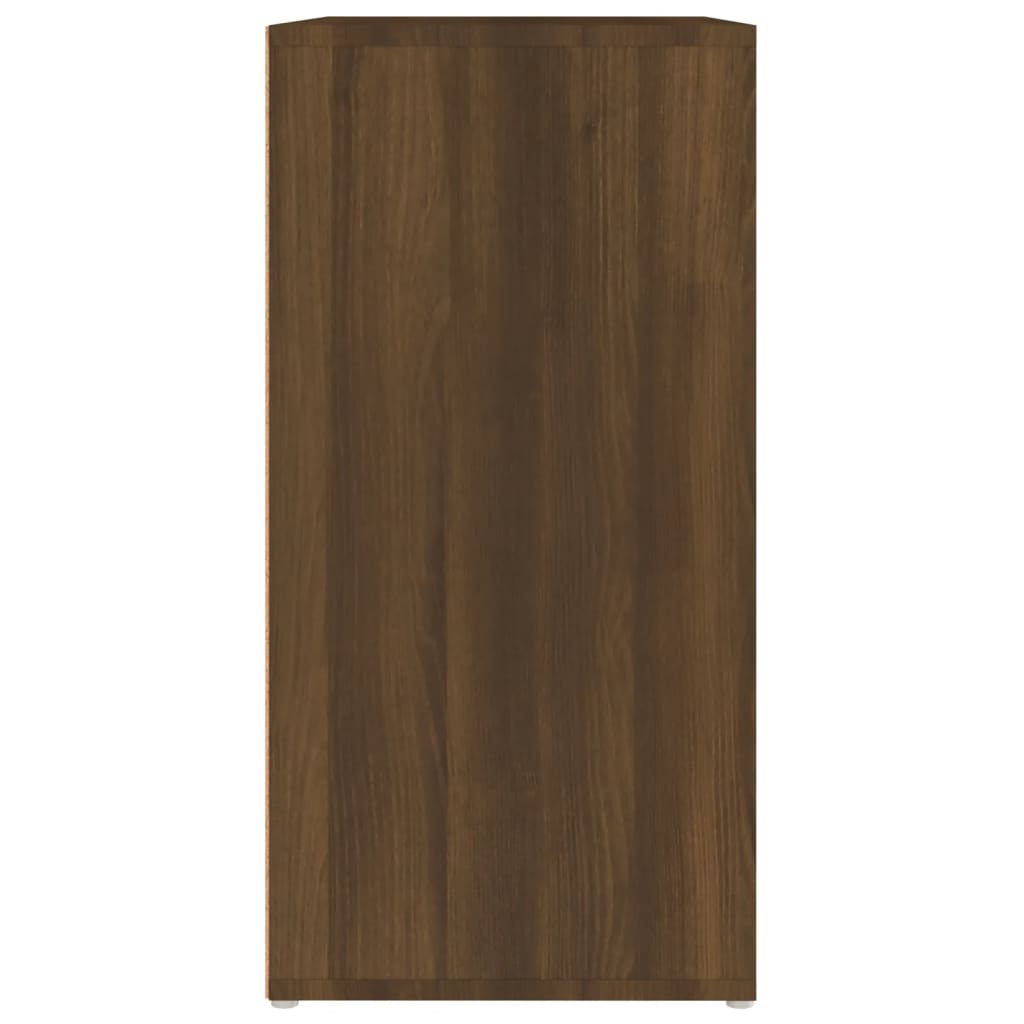 vidaXL Sapateira 60x35x70 cm derivados de madeira carvalho castanho