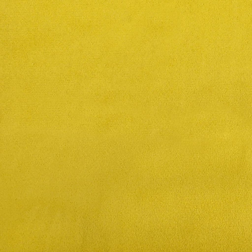 vidaXL Poltrona 60 cm veludo amarelo