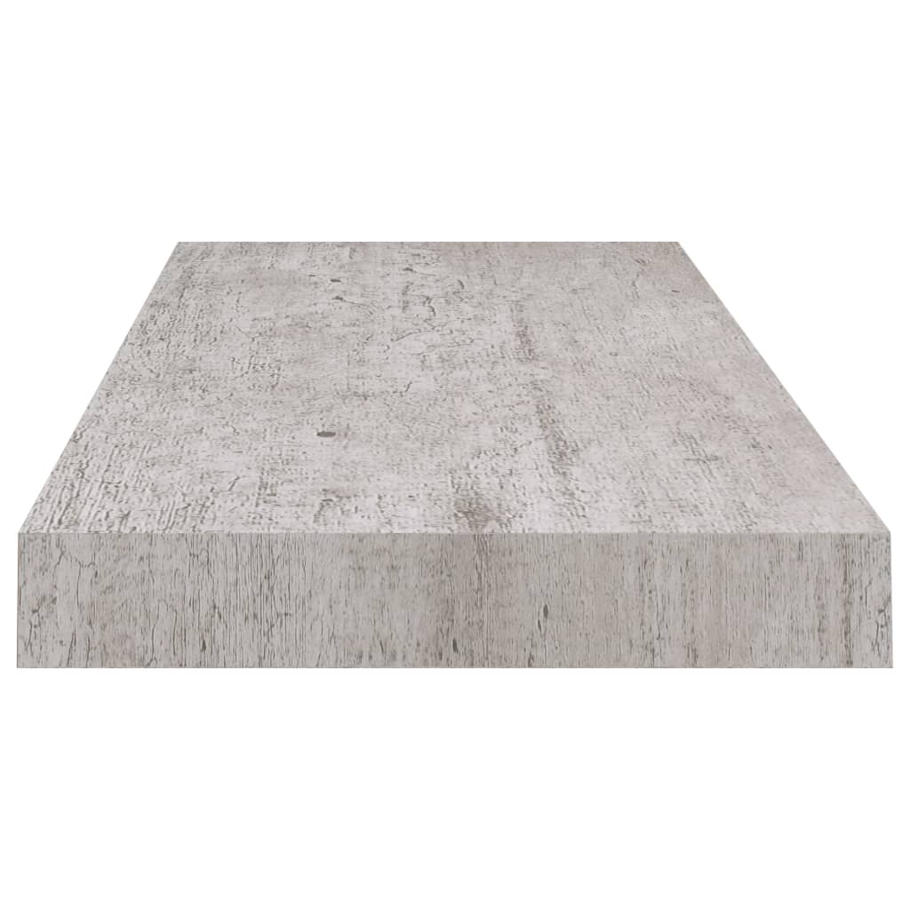 vidaXL Prateleiras de parede 4 pcs 60x23,5x3,8cm MDF cinzento-cimento