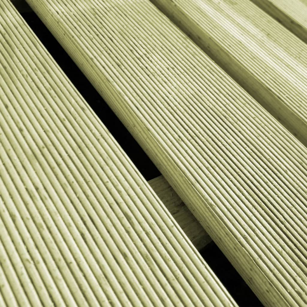 vidaXL Ladrilhos de pavimento 18 pcs 50x50 cm madeira verde