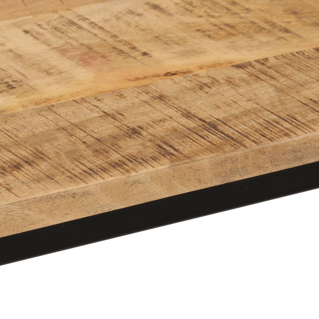 vidaXL Mesa consola 110x30x75 cm madeira mangueira áspera maciça/ferro