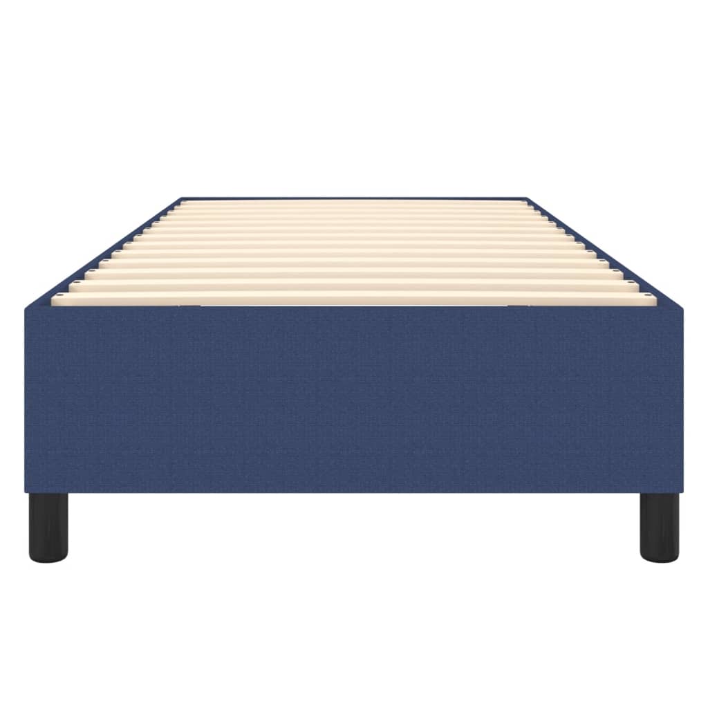 vidaXL Estrutura de cama com molas 80x200 cm tecido azul