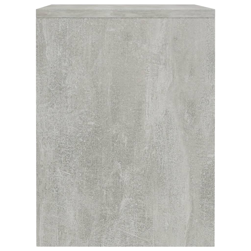 vidaXL Mesa-de-cabeceira 40x30x40 cm aglomerado cinzento cimento