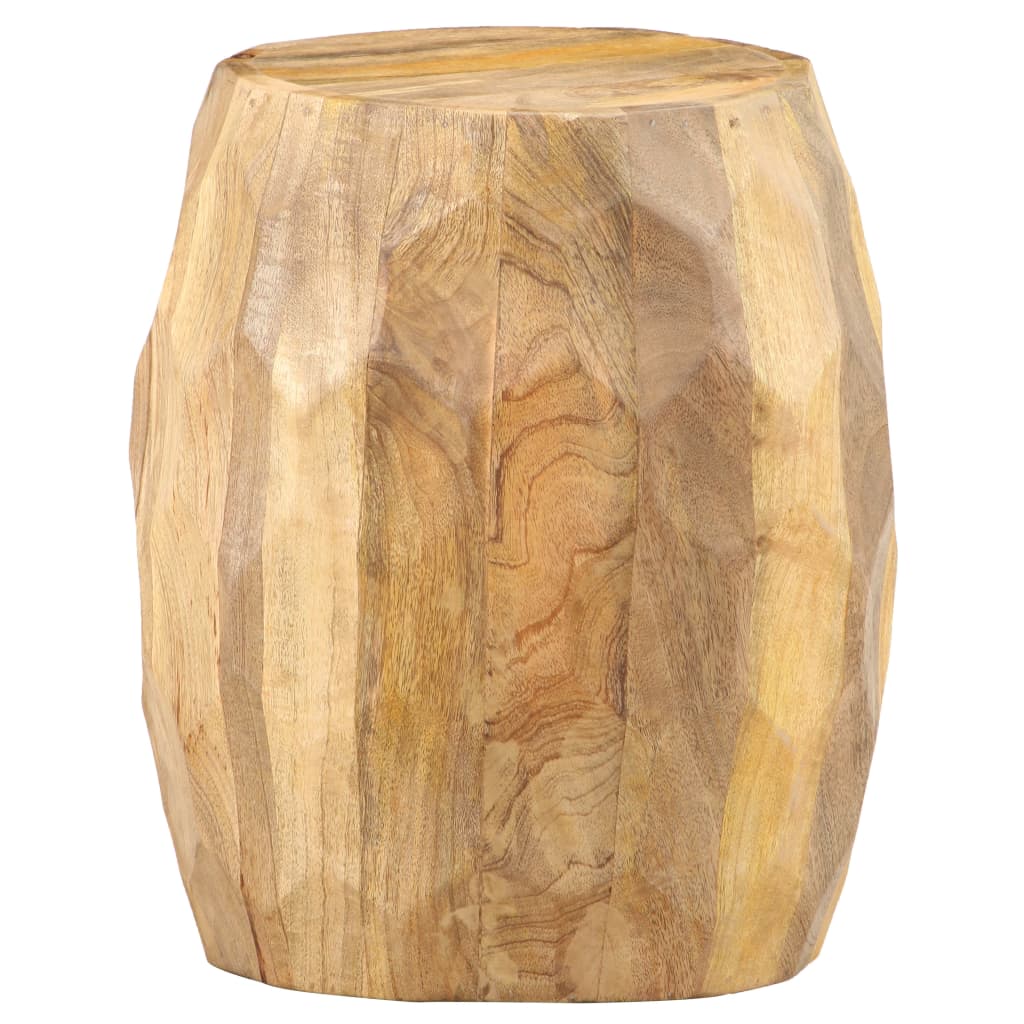 vidaXL Banco tambor madeira de mangueira maciça