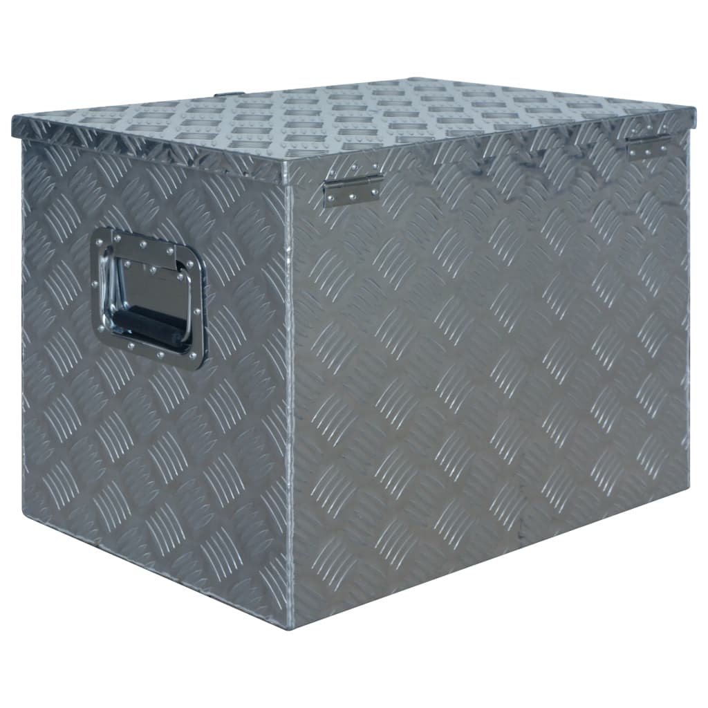 vidaXL Caixa de alumínio 610x430x455 mm prateado