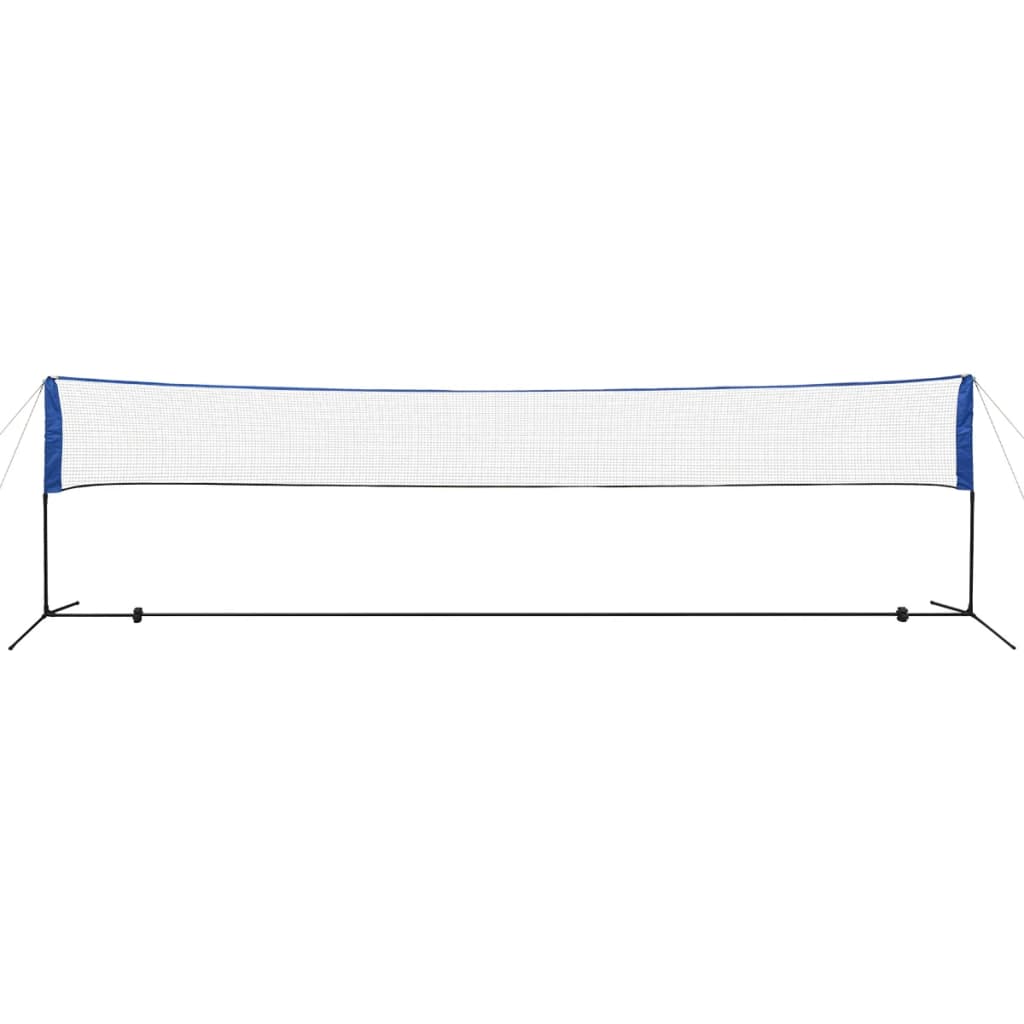 vidaXL Rede de badminton com volantes 600x155 cm