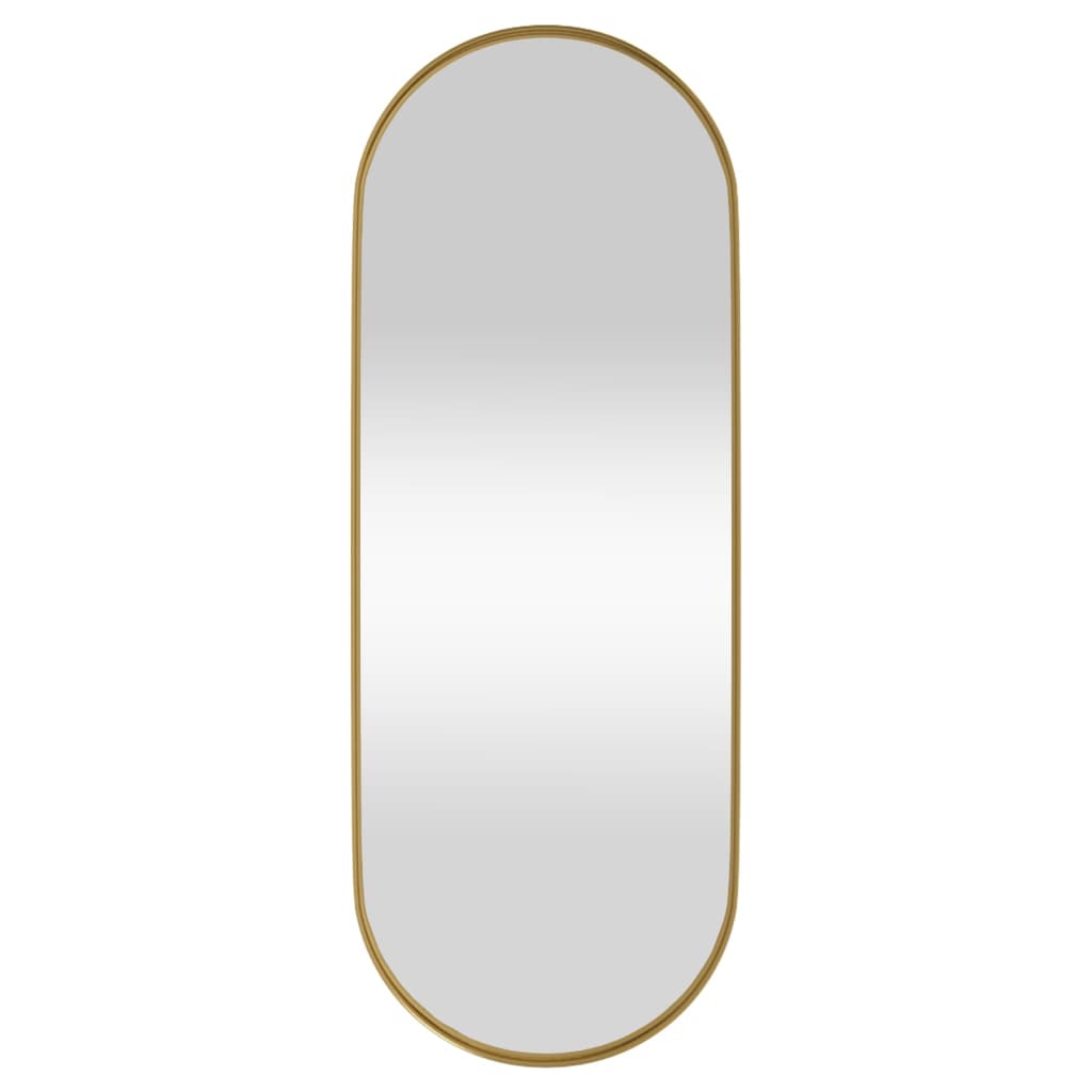 vidaXL Espelho de parede 15x40 cm oval dourado