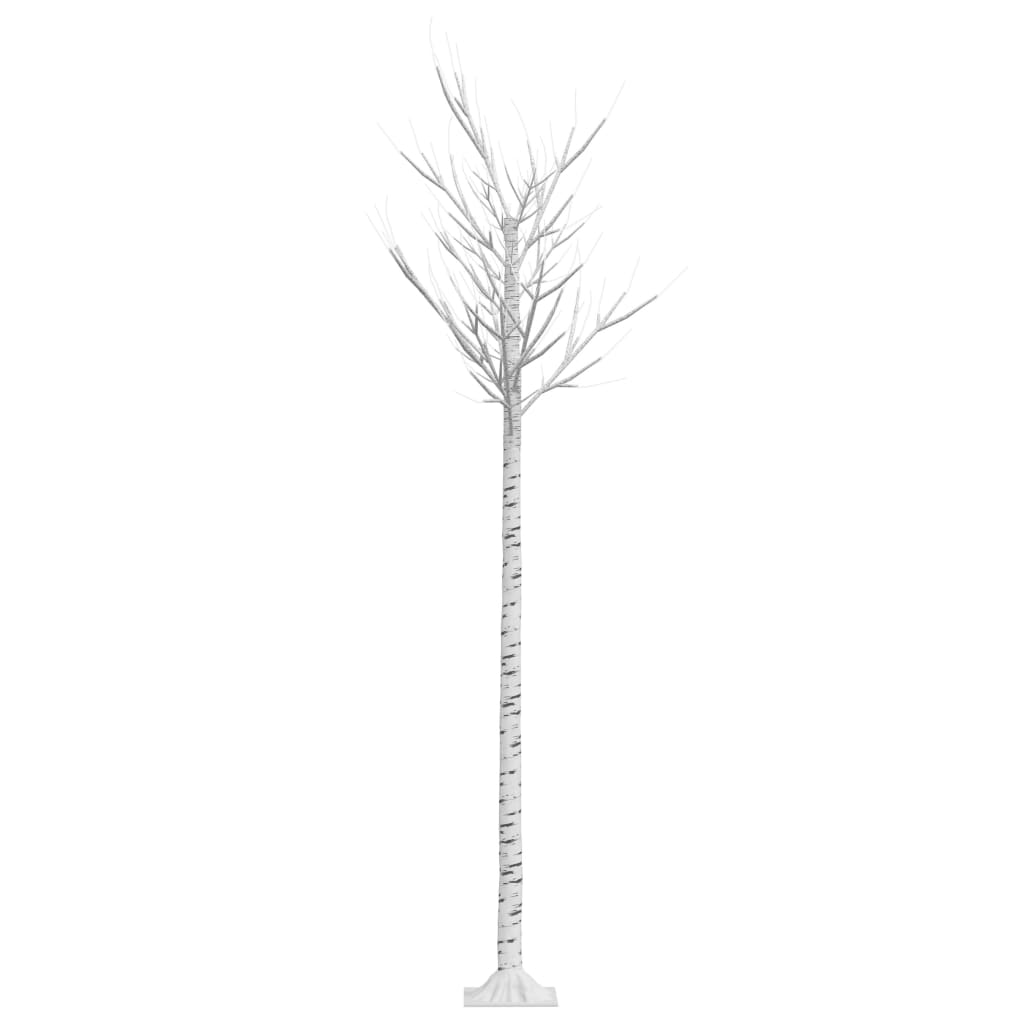vidaXL Árvore de Natal 200 LEDs salgueiro int./ext. 2,2m branco quente