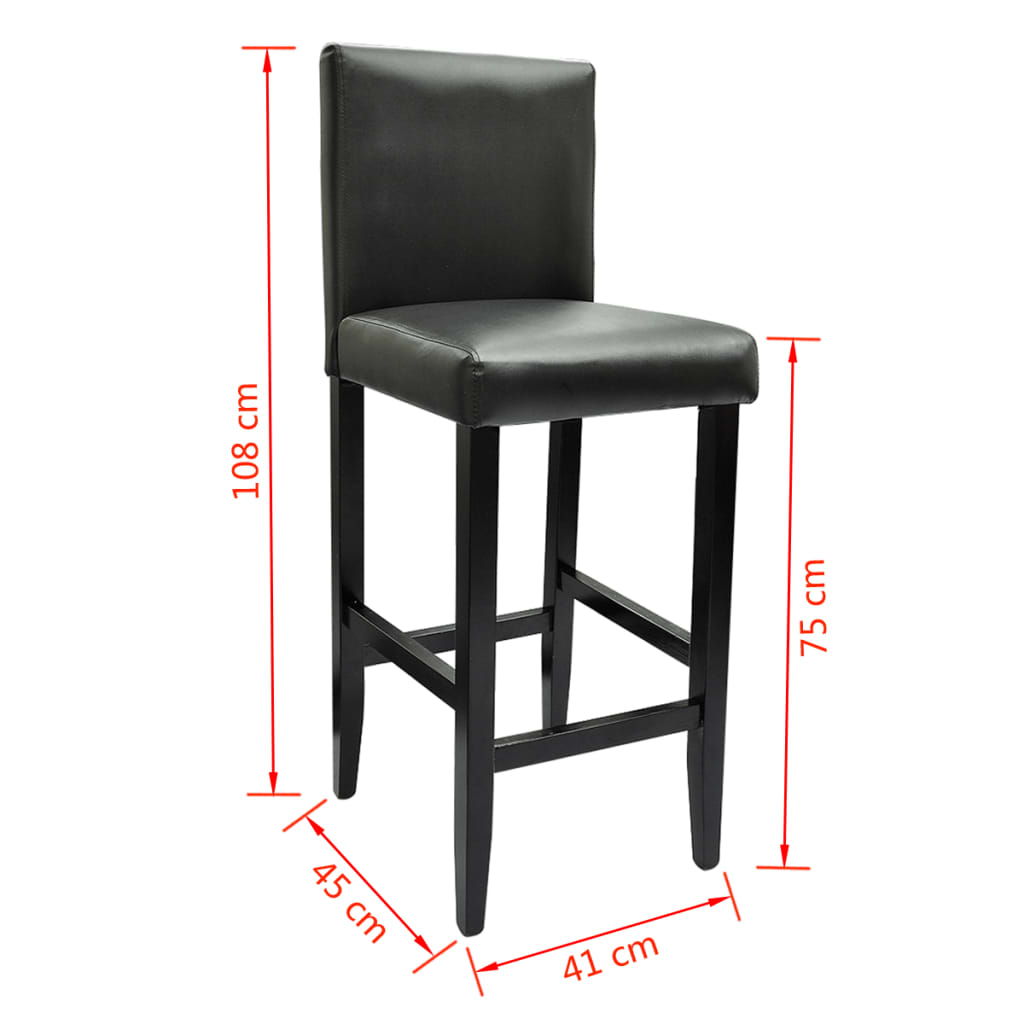 Mesa de bar com 4 cadeiras de bar preto