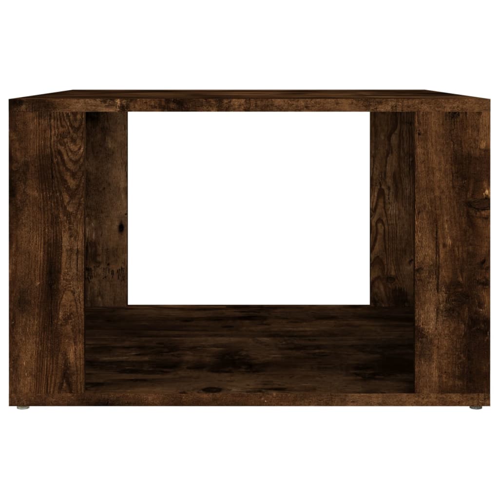 vidaXL Mesa de cabeceira 57x55x36 cm derivados madeira carvalho fumado