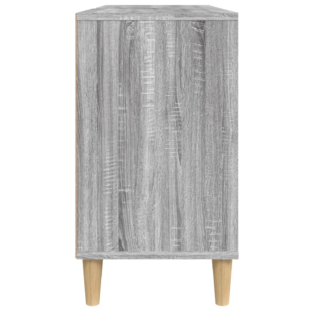 vidaXL Móvel p/ lavatório 80x33x60 cm derivados madeira cinza sonoma