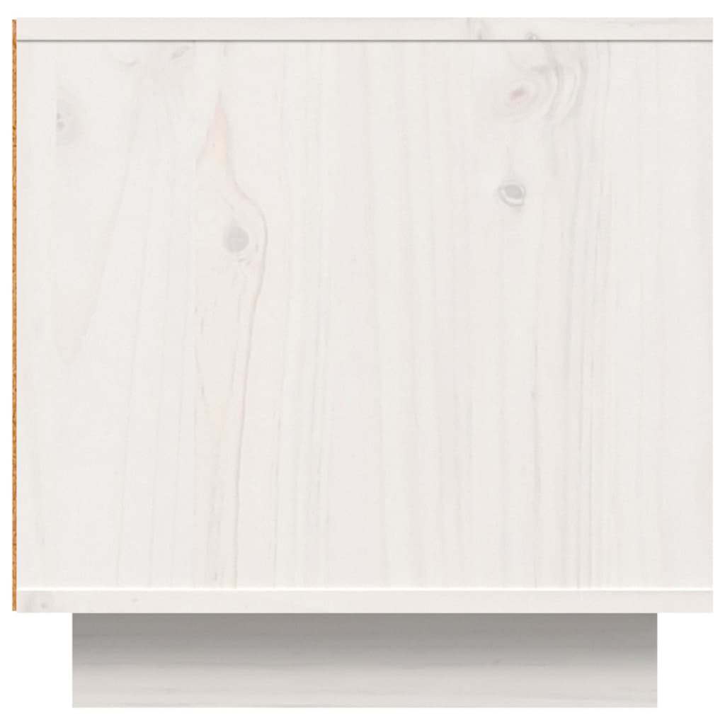 vidaXL Móvel de TV 140x40x40 cm madeira de pinho maciça branco