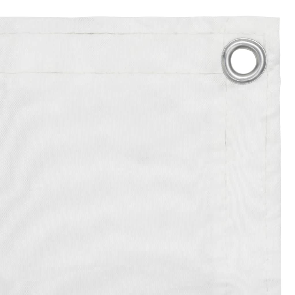 vidaXL Tela de varanda 90x400 cm tecido Oxford branco