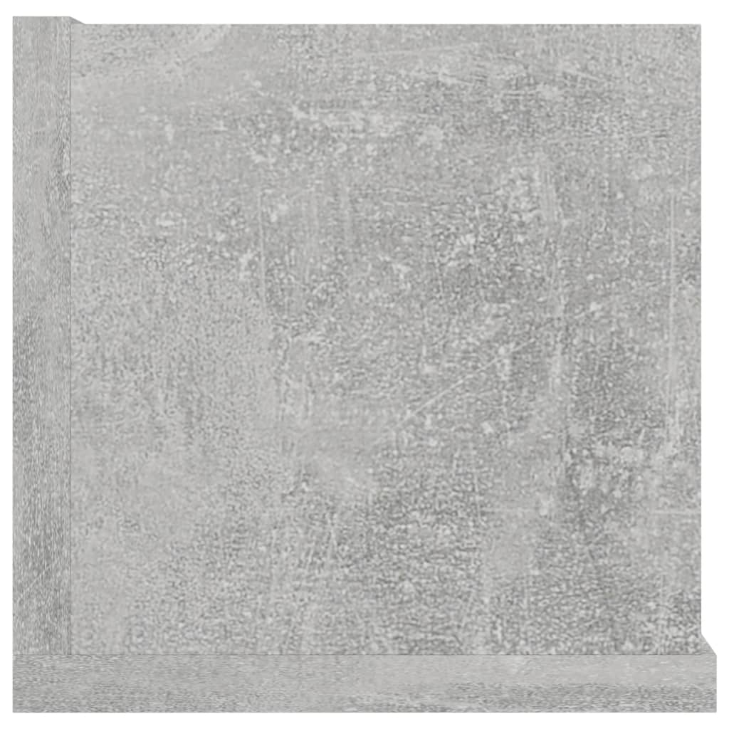 vidaXL Prateleira parede CD 100x18x18cm contraplacado cinzento cimento