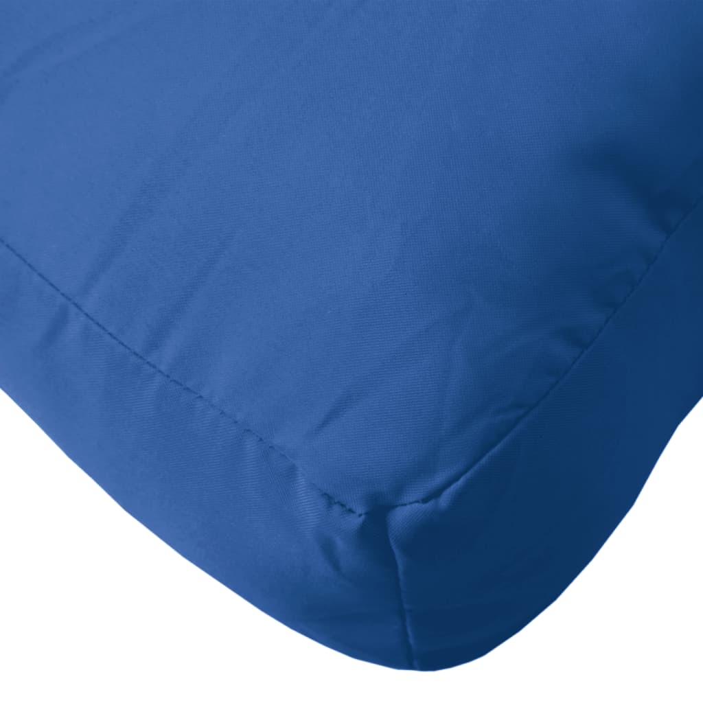 vidaXL Almofadão para sofá de paletes 80x40x12 cm tecido azul real
