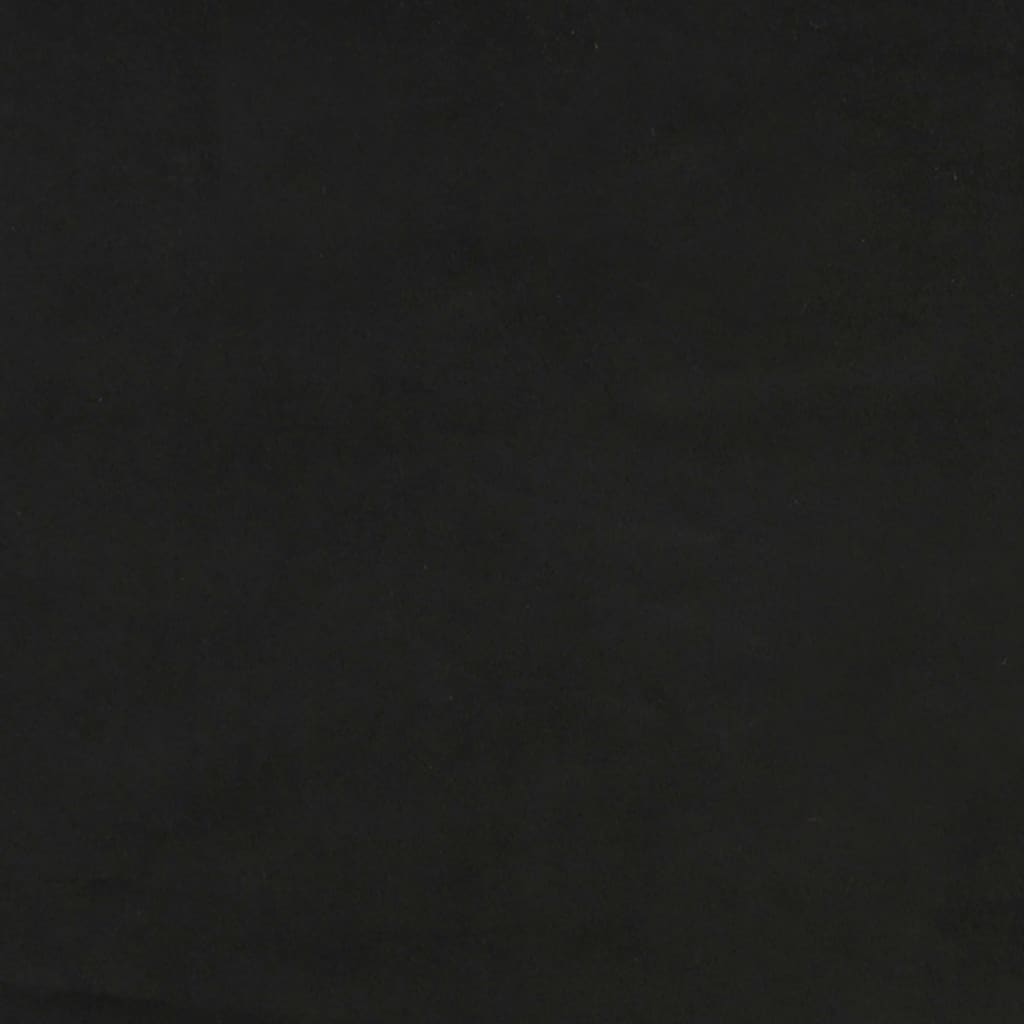 vidaXL Colchão de molas ensacadas 100x200x20 cm tecido preto