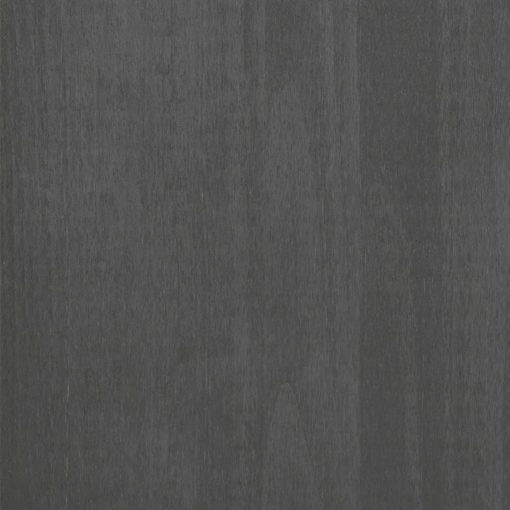 vidaXL Armário p/ CD HAMAR 45x18x100 cm pinho maciço cinza-escuro