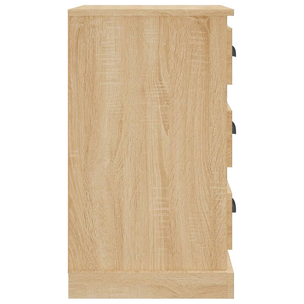 vidaXL Mesa de cabeceira 39x39x67 cm derivados madeira carvalho sonoma