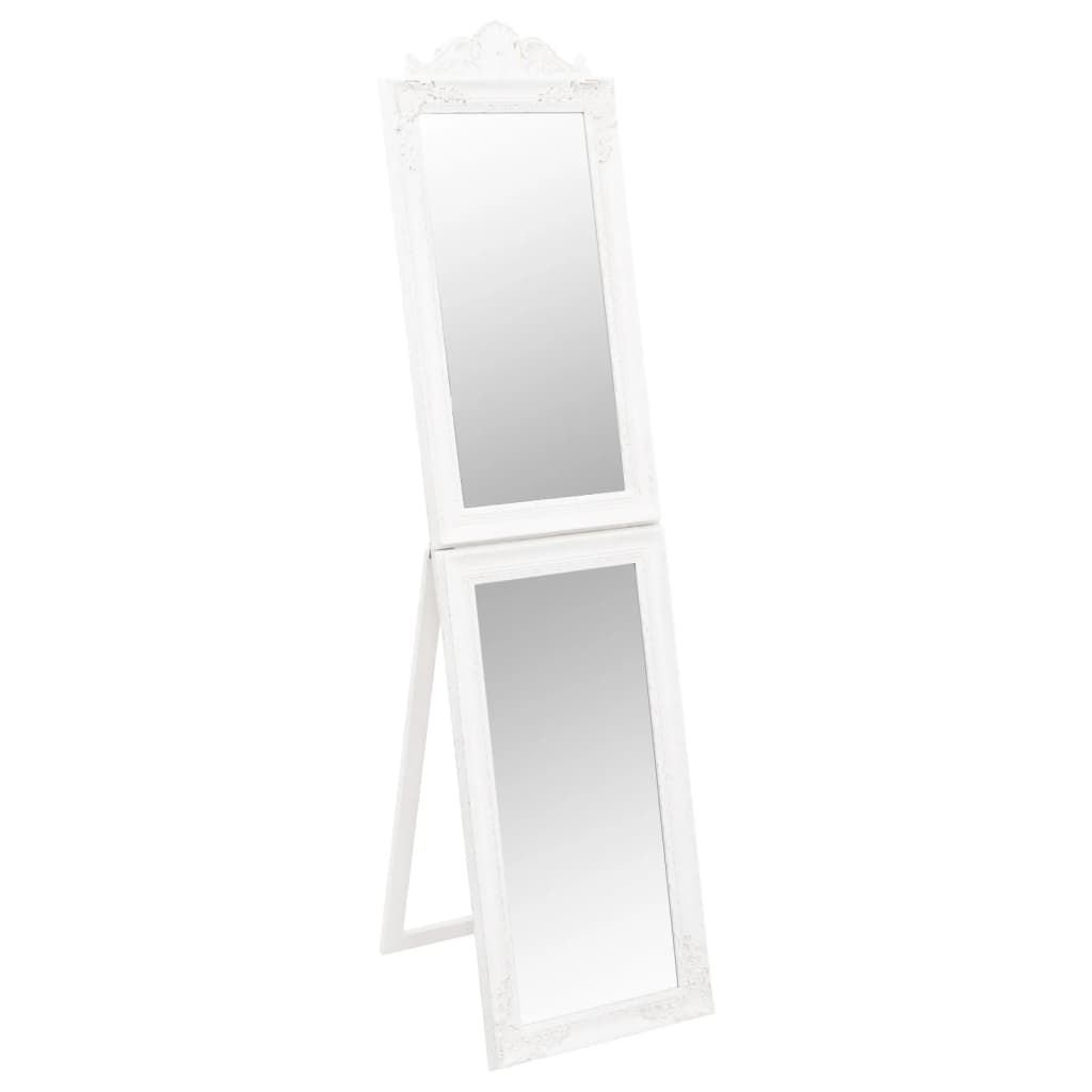 vidaXL Espelho de pé 40x160 cm branco