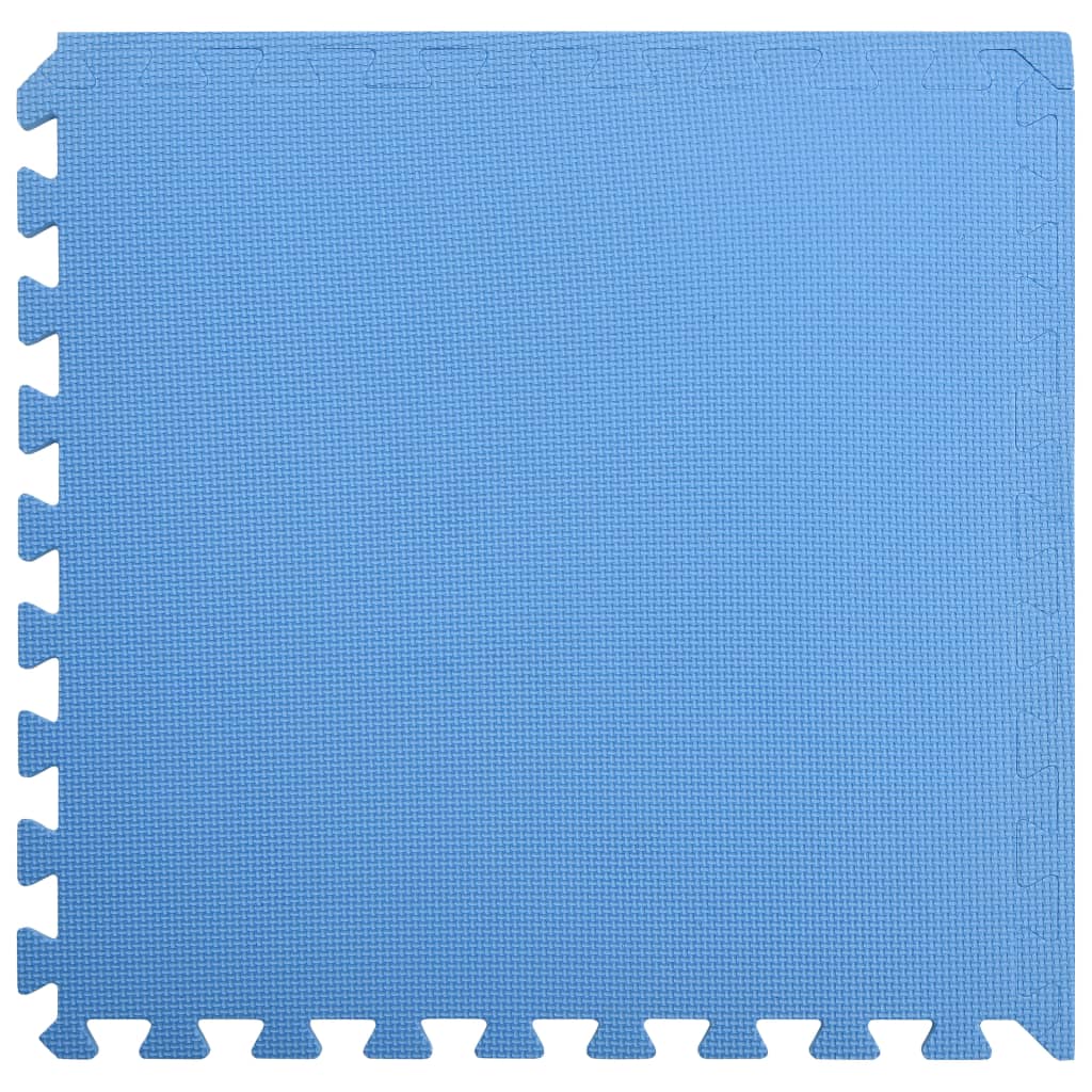 vidaXL Tapetes de chão 6 pcs 2,16 ㎡ espuma de EVA azul
