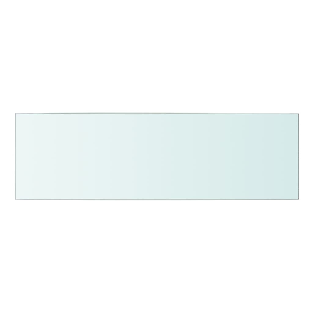 vidaXL Prateleira de vidro 50x15 cm transparente