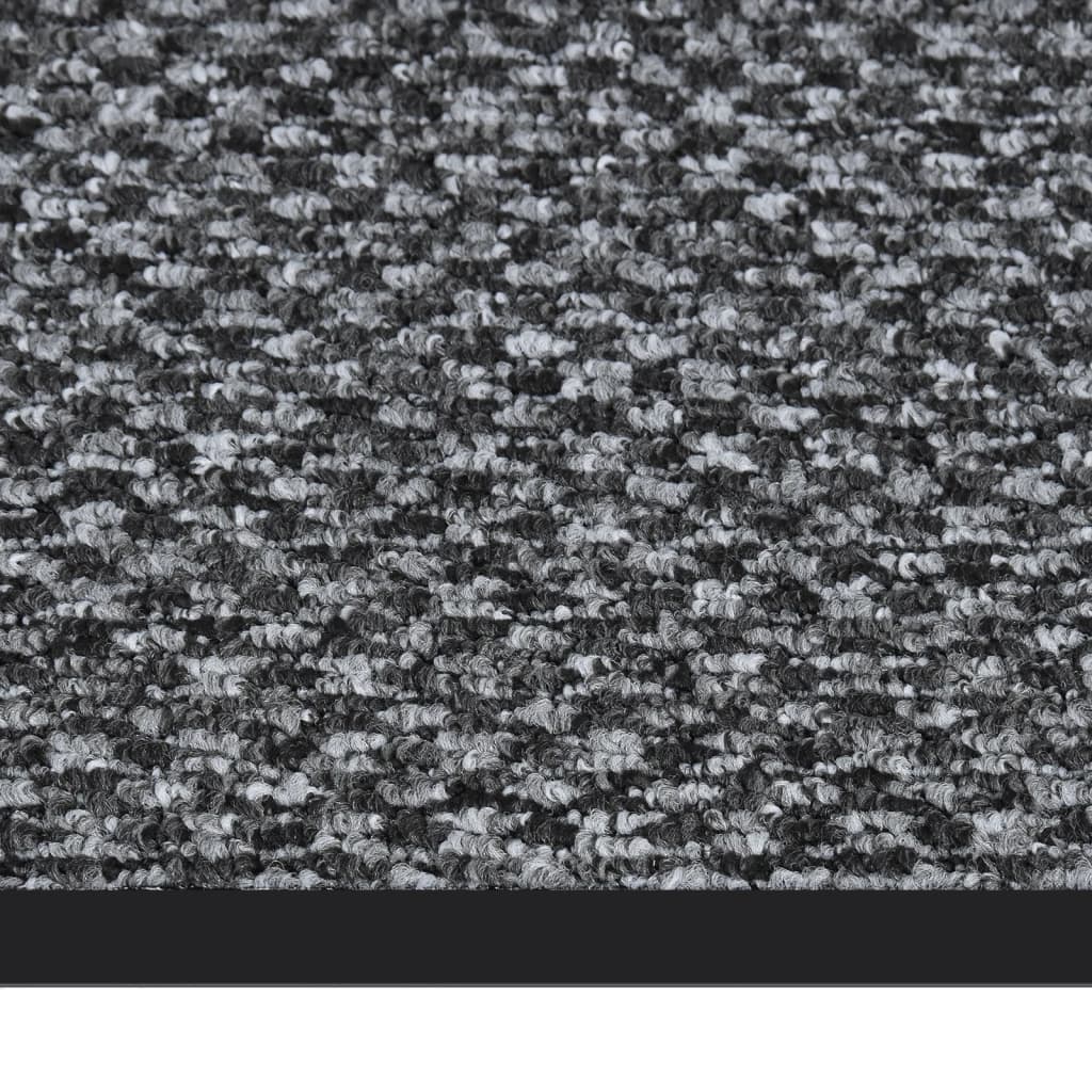 vidaXL Tapete de porta 60x80 cm cinzento