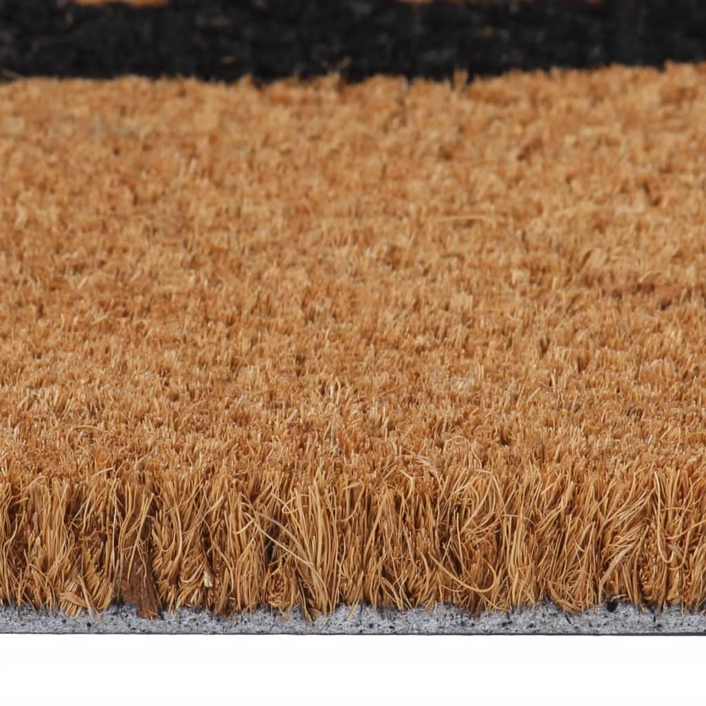 vidaXL Tapete de porta 40x60 cm fibra de coco tufada natural
