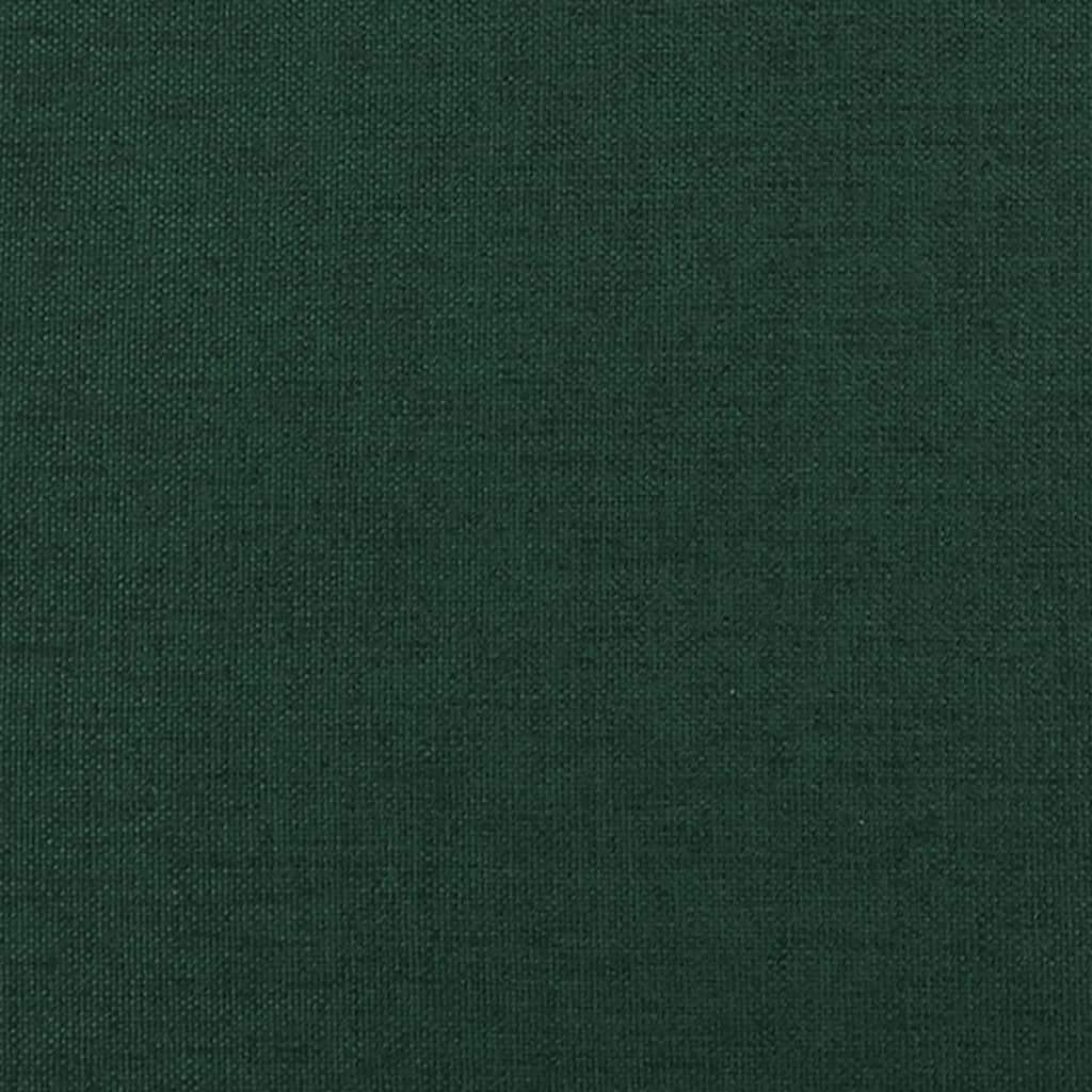 vidaXL Apoio de pés 60x60x36 cm tecido verde-escuro
