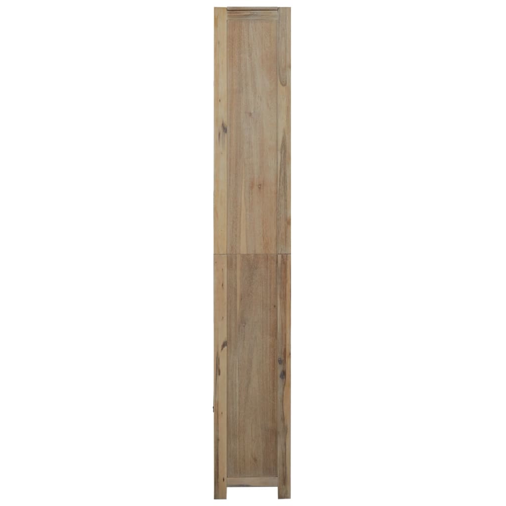 vidaXL Estante com 7 prateleiras 80x30x200 cm madeira de acácia maciça