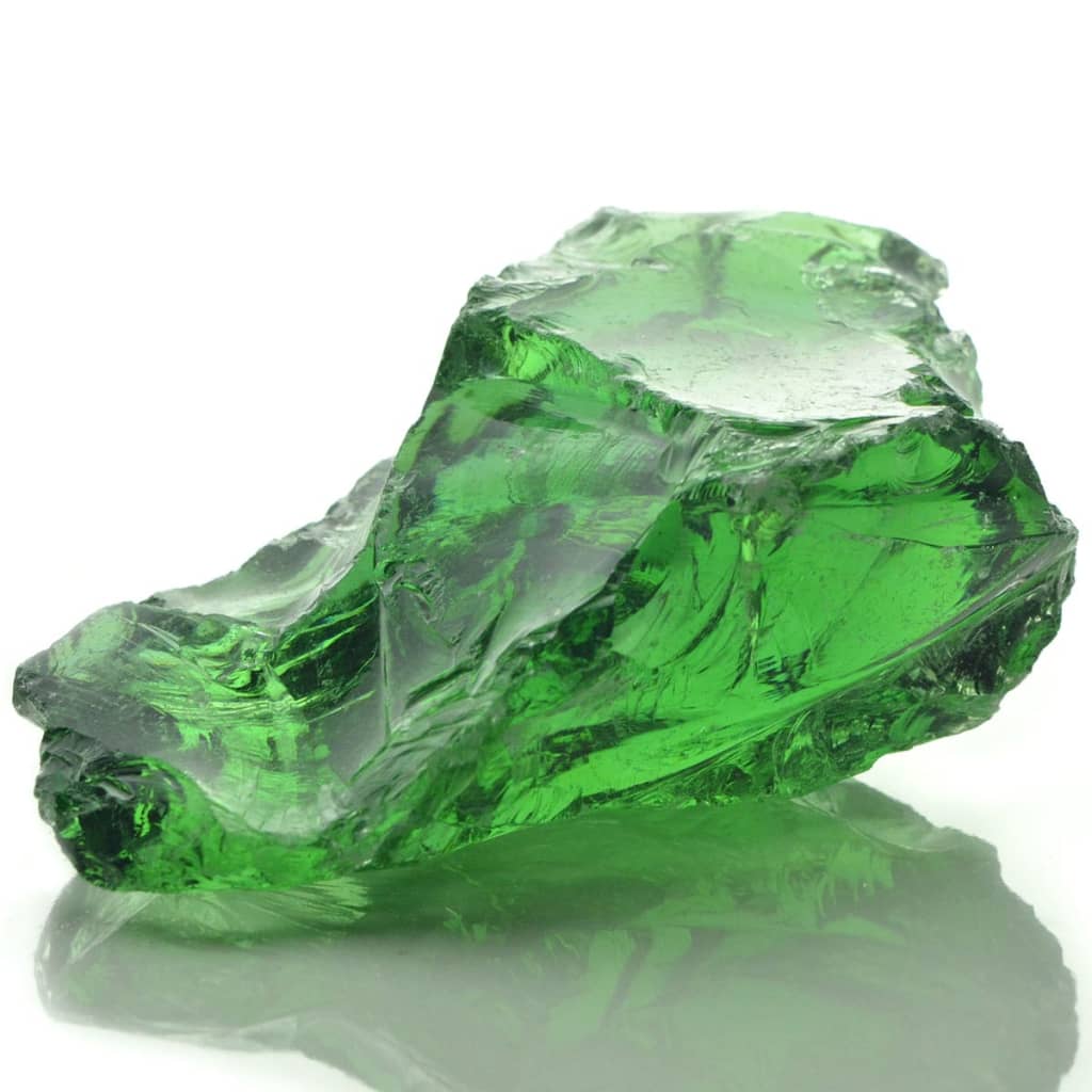 vidaXL Gabião com pedras de vidro verde 60-120 mm 25 kg