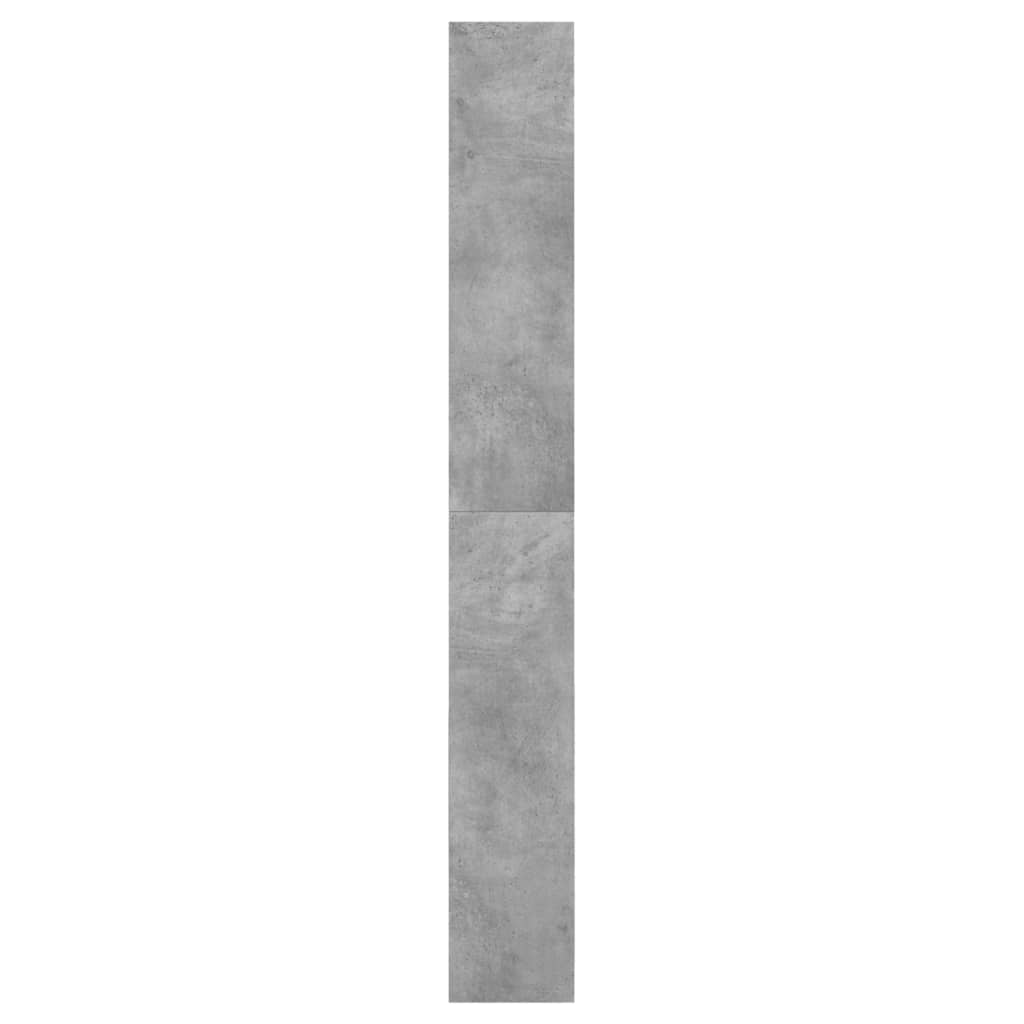vidaXL Sapateira 60x21x163,5 cm derivados de madeira cinzento cimento