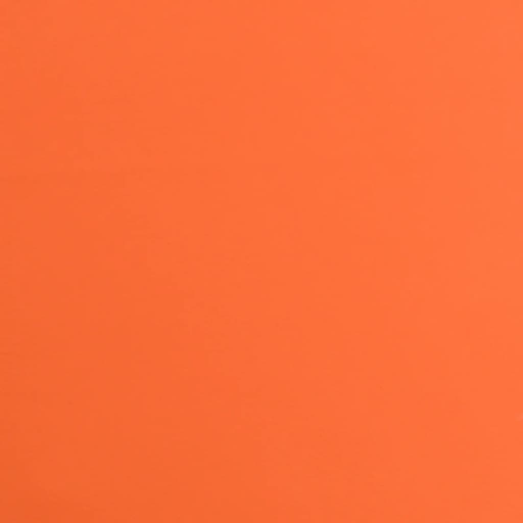vidaXL Cadeira de escritório giratória couro artificial laranja