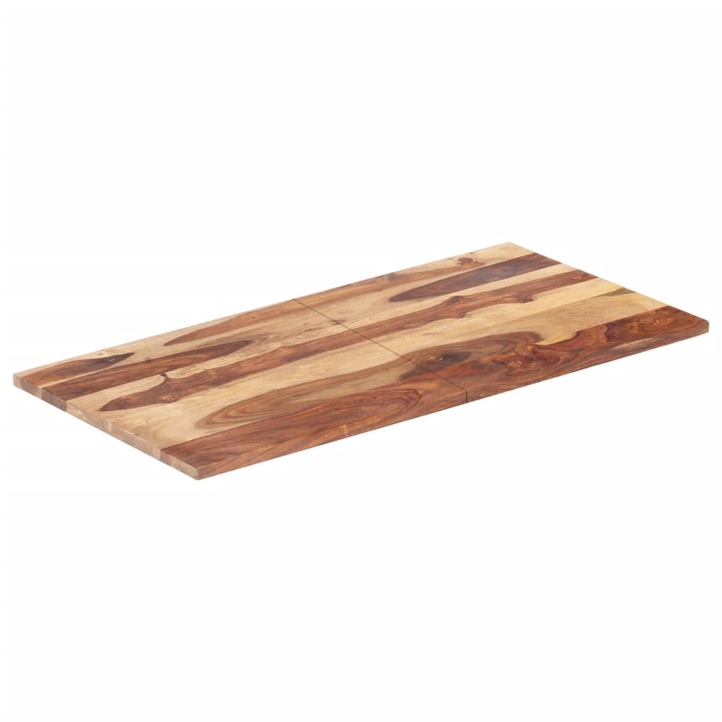 vidaXL Tampo de mesa madeira de sheesham maciça 25-27 mm 60x140 cm
