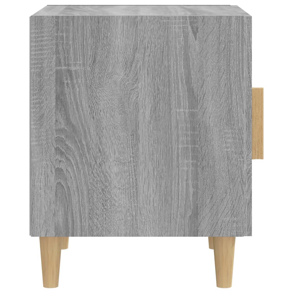 vidaXL Mesa de cabeceira derivados de madeira cinzento sonoma