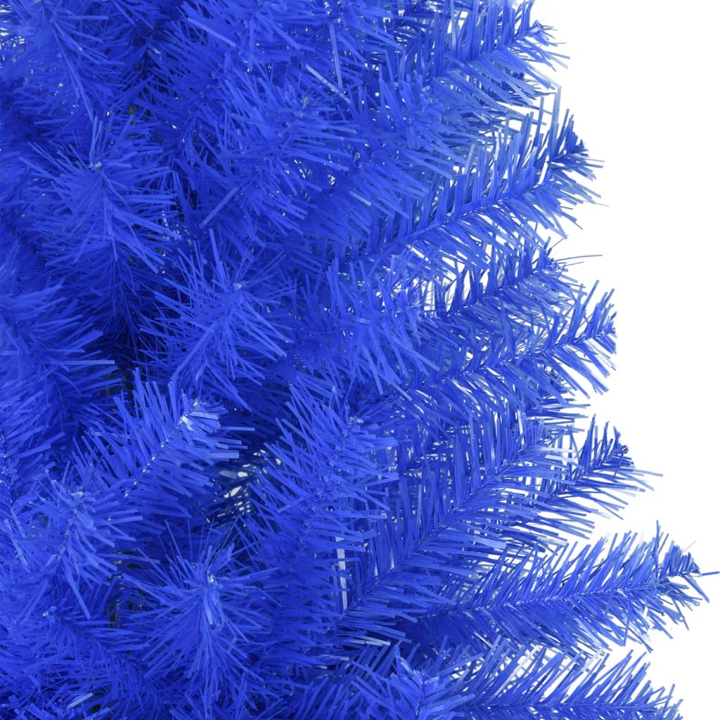 vidaXL Árvore de Natal artificial com suporte 240 cm PVC azul