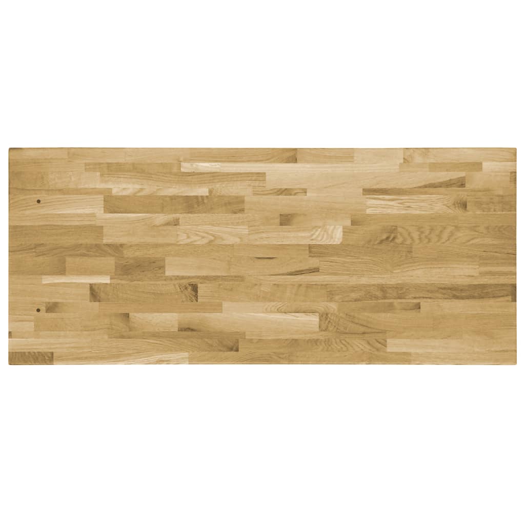 vidaXL Tampo de mesa madeira carvalho maciça retangular 44 mm 120x60cm