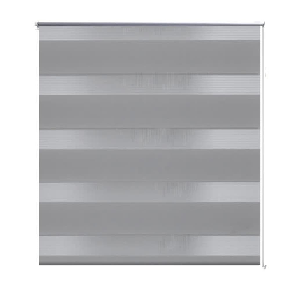 Estore de rolo 40 x 100 cm, linhas de zebra / Cinza