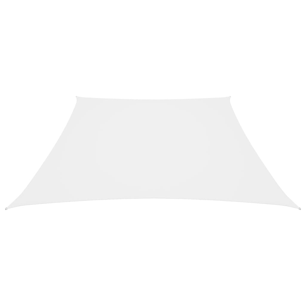 vidaXL Para-sol estilo vela tecido oxford trapézio 3/4x3 m branco