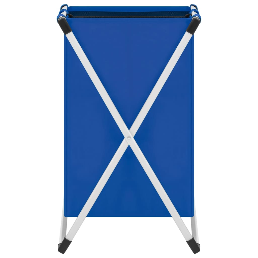 vidaXL Separador de roupa suja de 2 secções azul