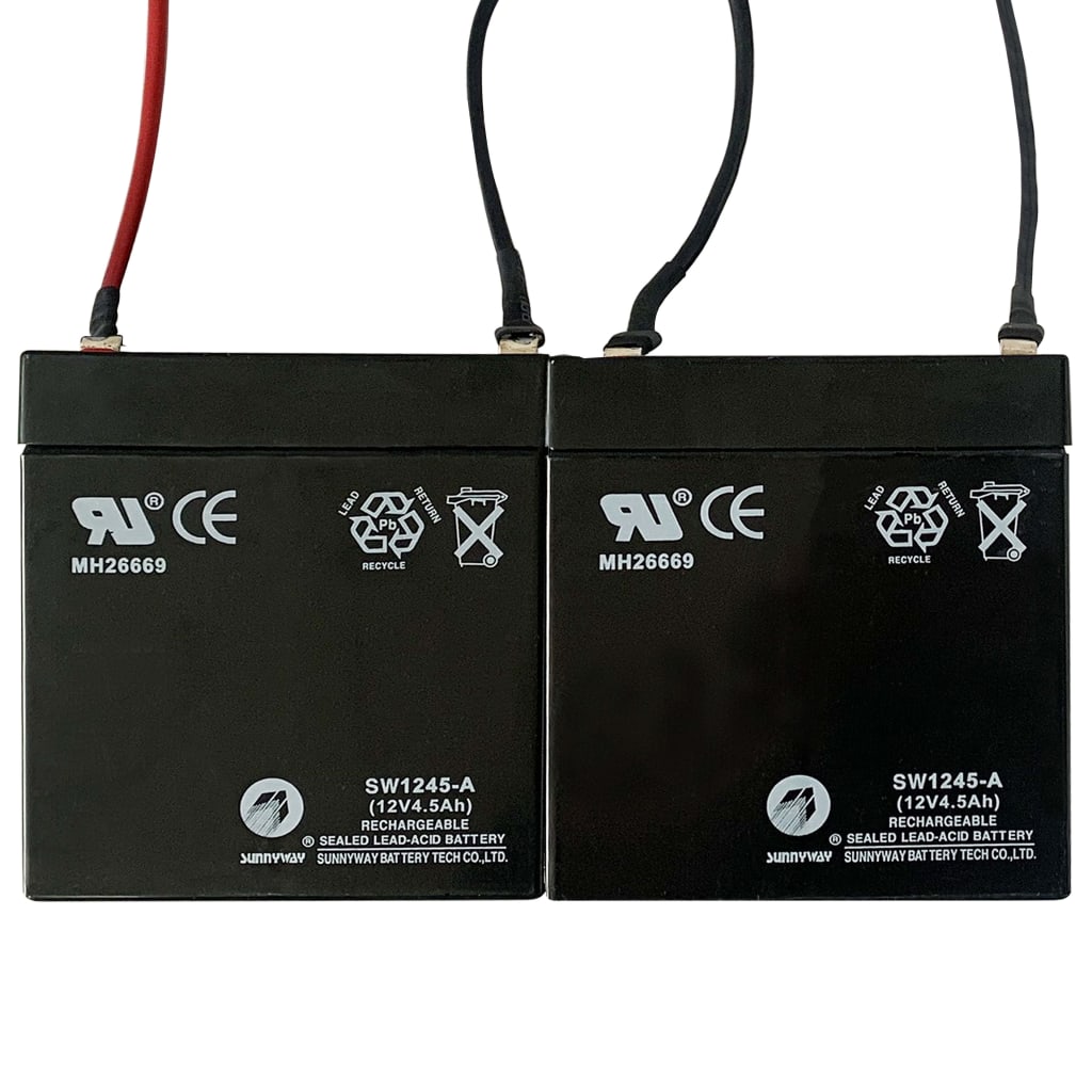 vidaXL Baterias suplentes para scooters elétricas 2 pcs 12 V 4,5 Amp