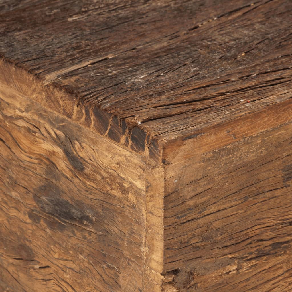 vidaXL Banco 110 cm madeira recuperada maciça