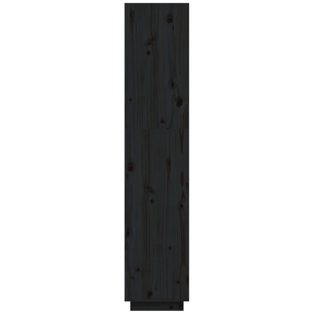vidaXL Estante/divisória 40x35x167 cm pinho maciço preto