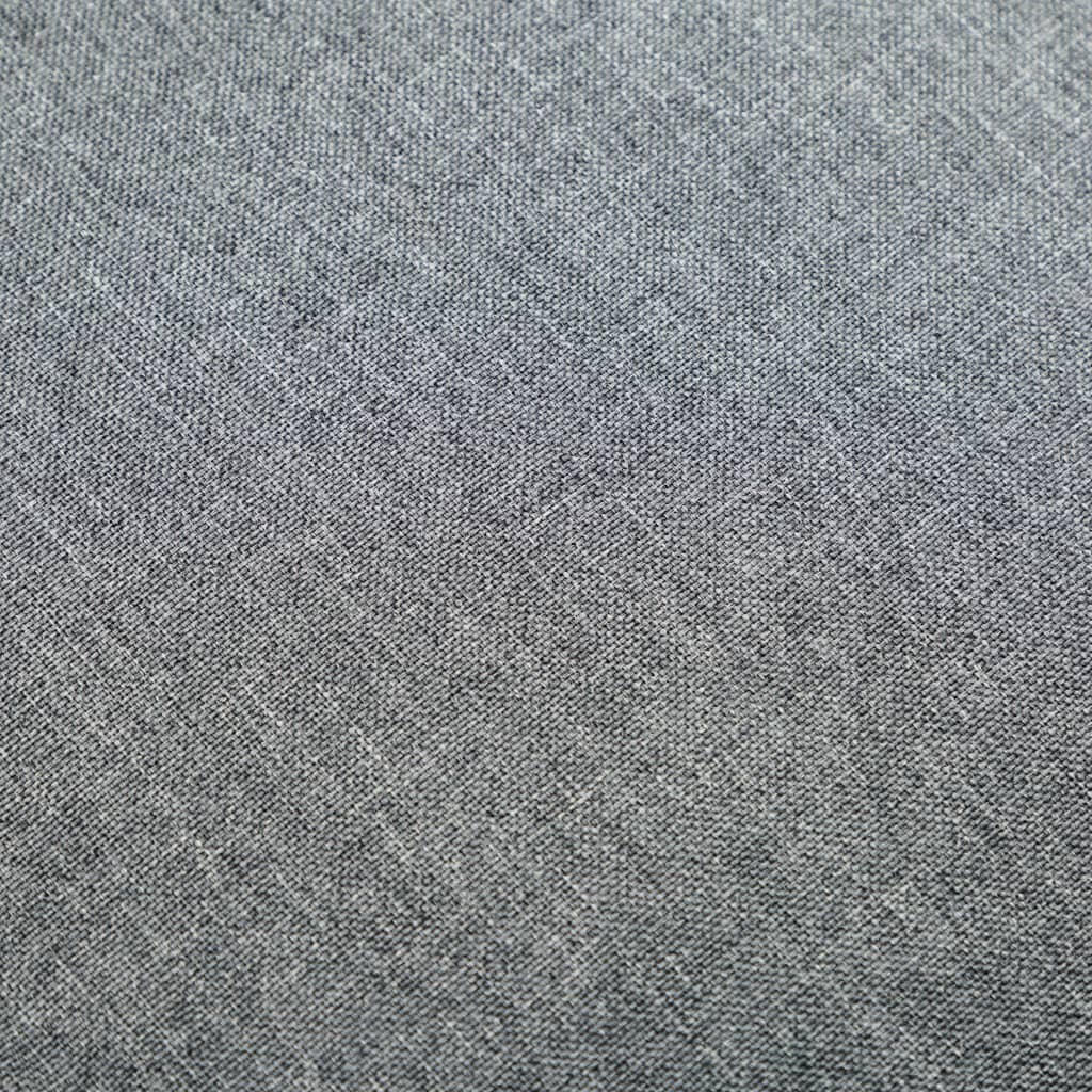 vidaXL 2 pcs conjunto de poltrona e banco tecido cinzento-claro