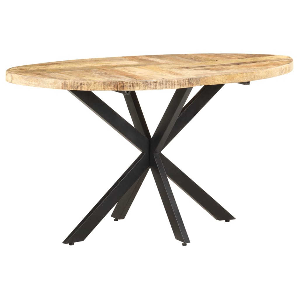 vidaXL Mesa de jantar 140x80x75 cm madeira de mangueira maciça