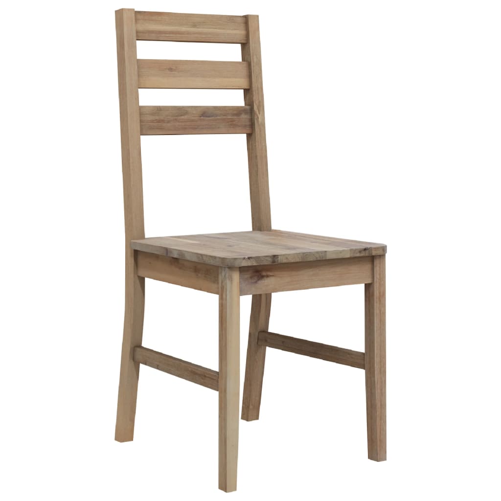 vidaXL Cadeiras de jantar 4 pcs madeira de acácia maciça