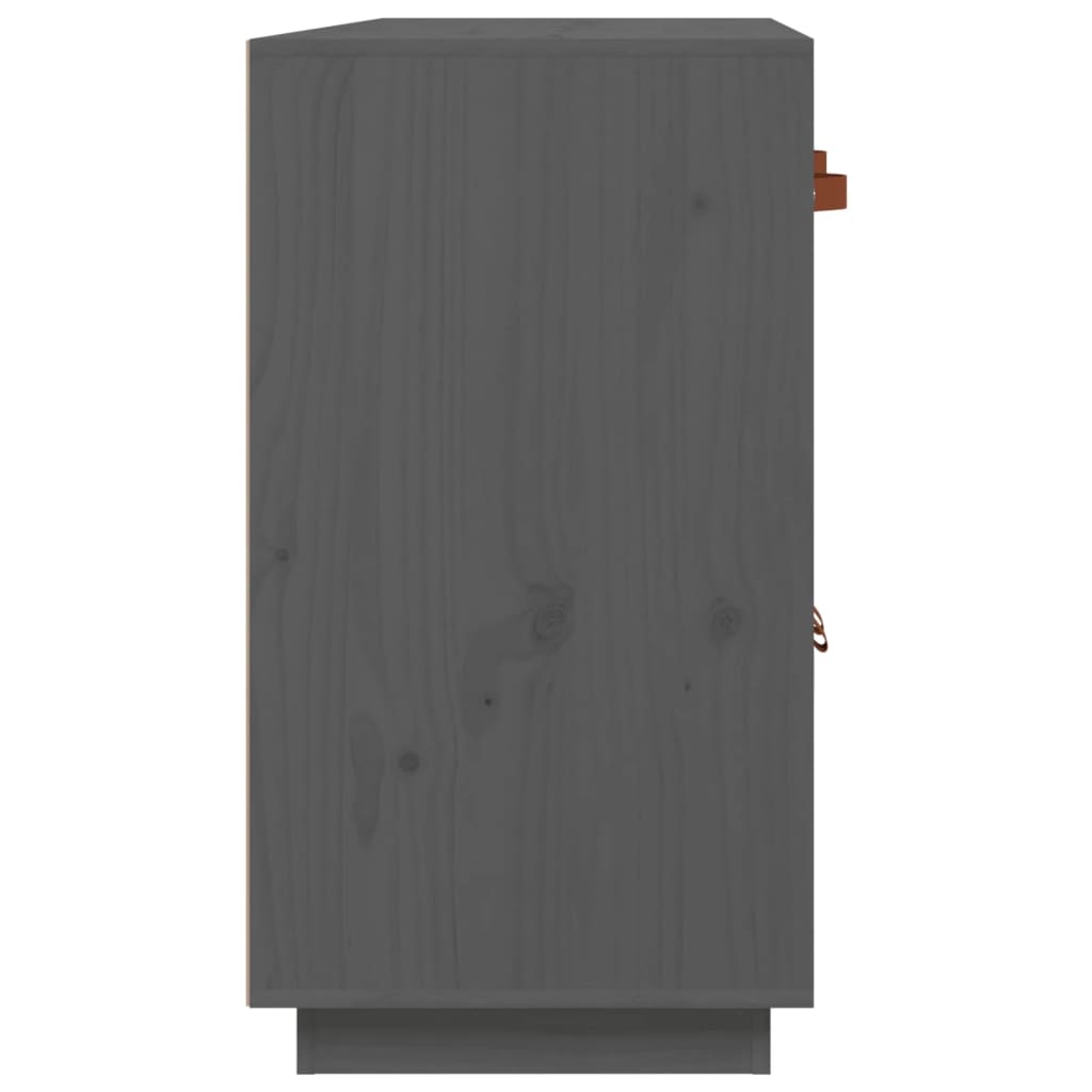 vidaXL Mesa consola 98,5x40x75 cm madeira de pinho maciça cinza