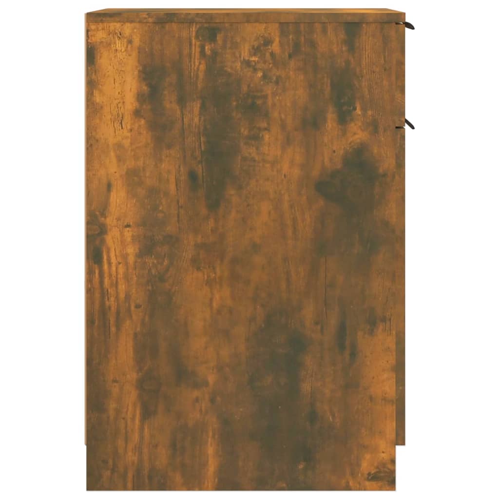 vidaXL Armário de secretária 33,5x50x75 cm madeira carvalho fumado